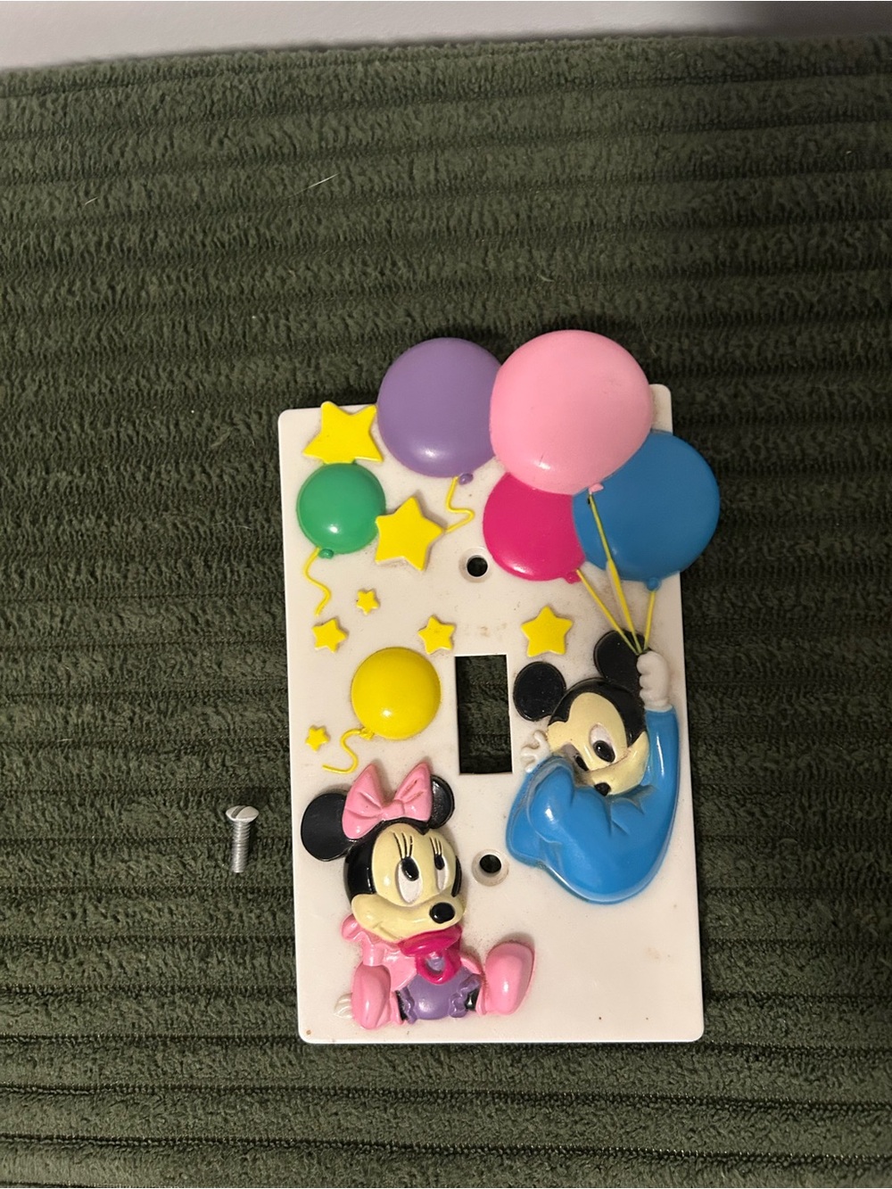 The Walt Disney Company 1984 Mickey & Minnie Switch Plate